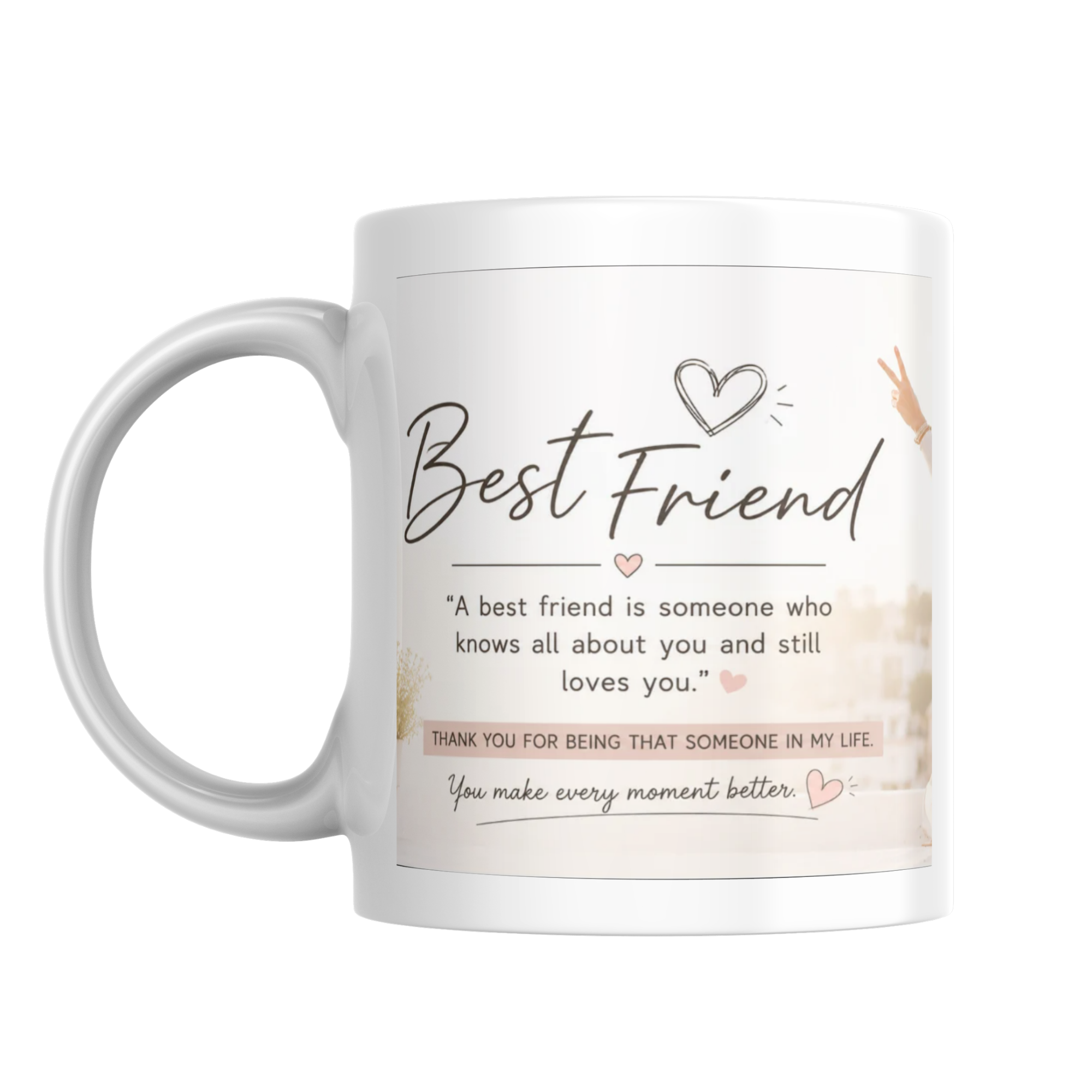 Birthday Photo Print Cup With Metal Keepsake Keychain
