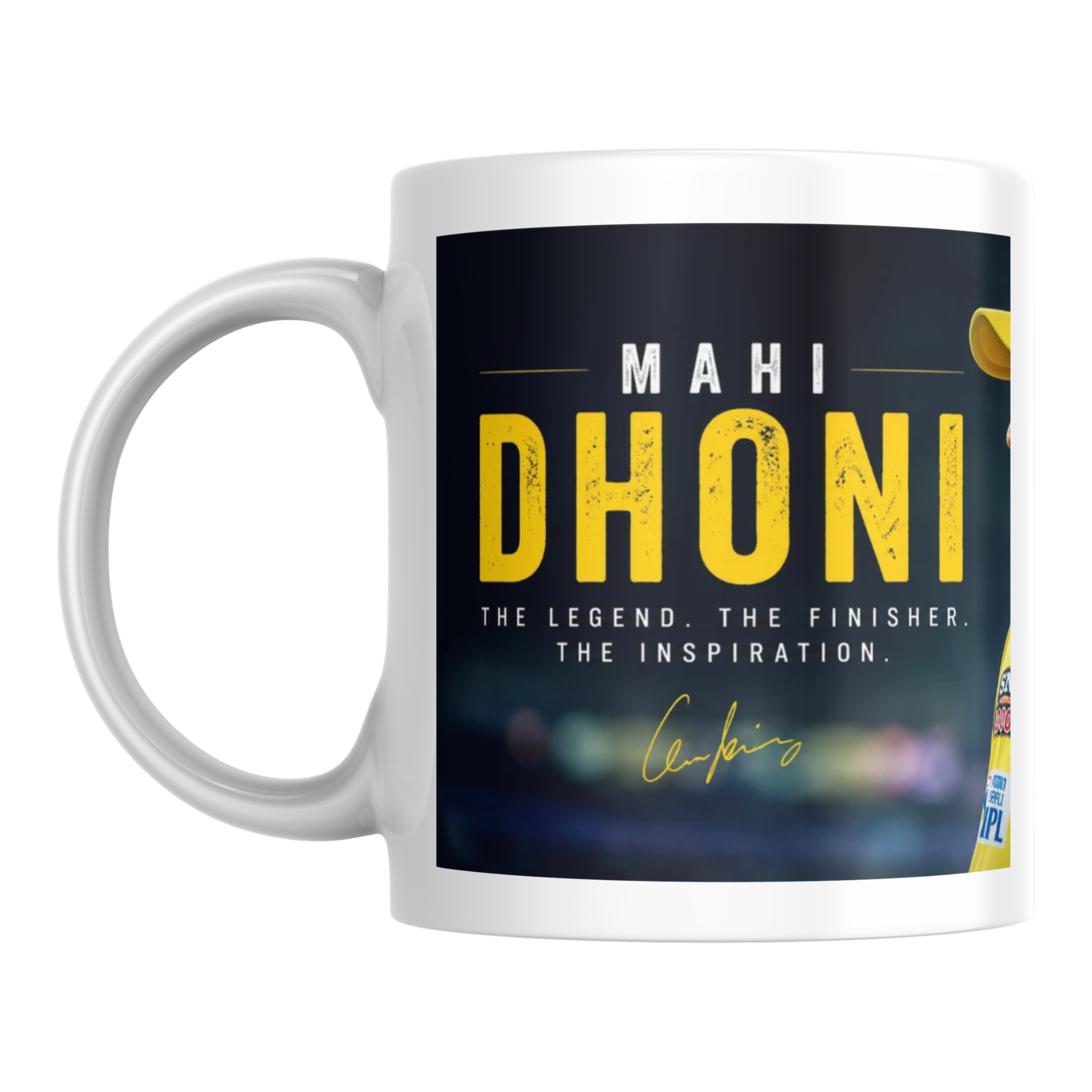 MS Dhoni Captain Cool Helicopter Shot Edition Ceramic Mug